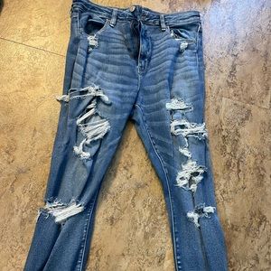 American Eagle Super high rise jegging size 14